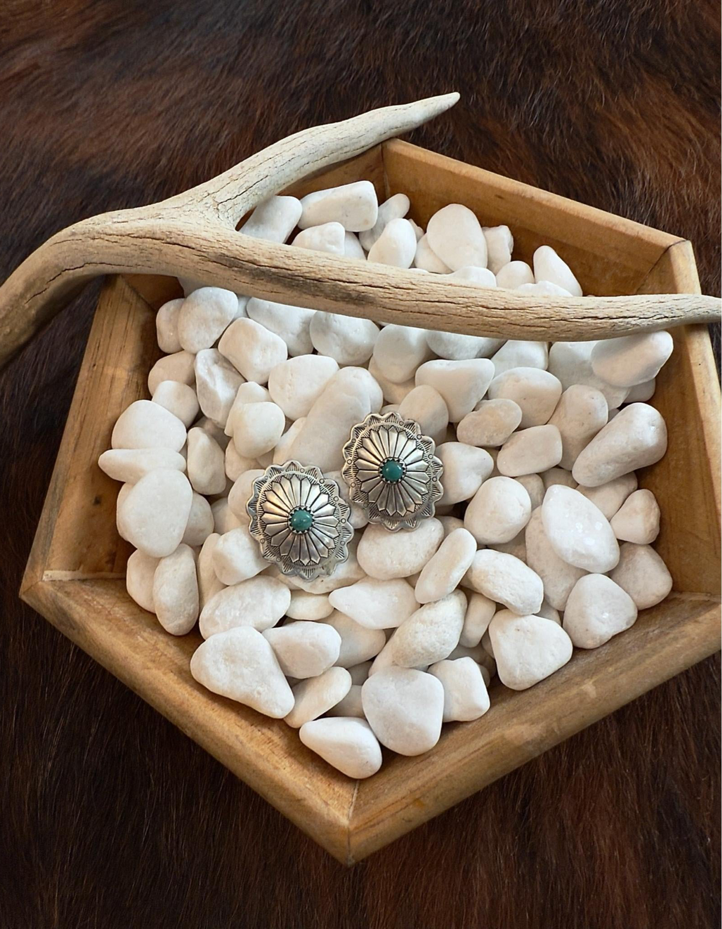 Concho Stud Earrings