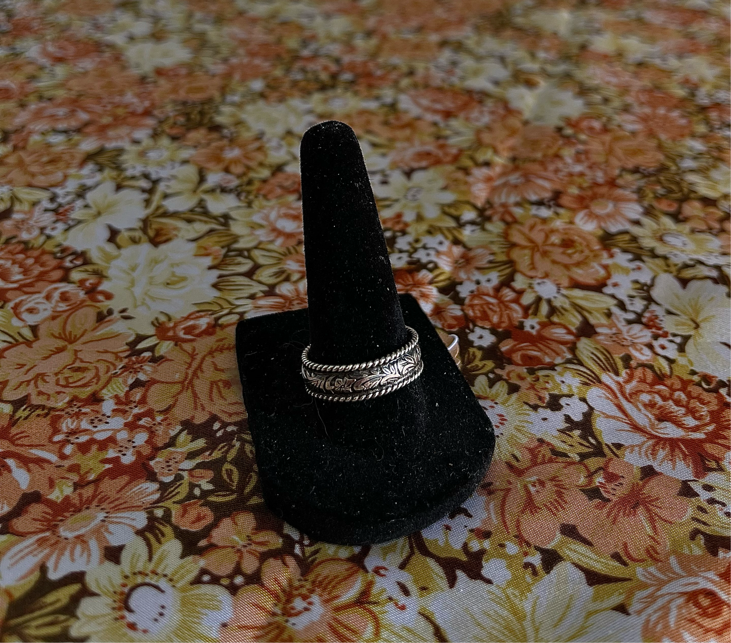Simple Detailed Silver Ring