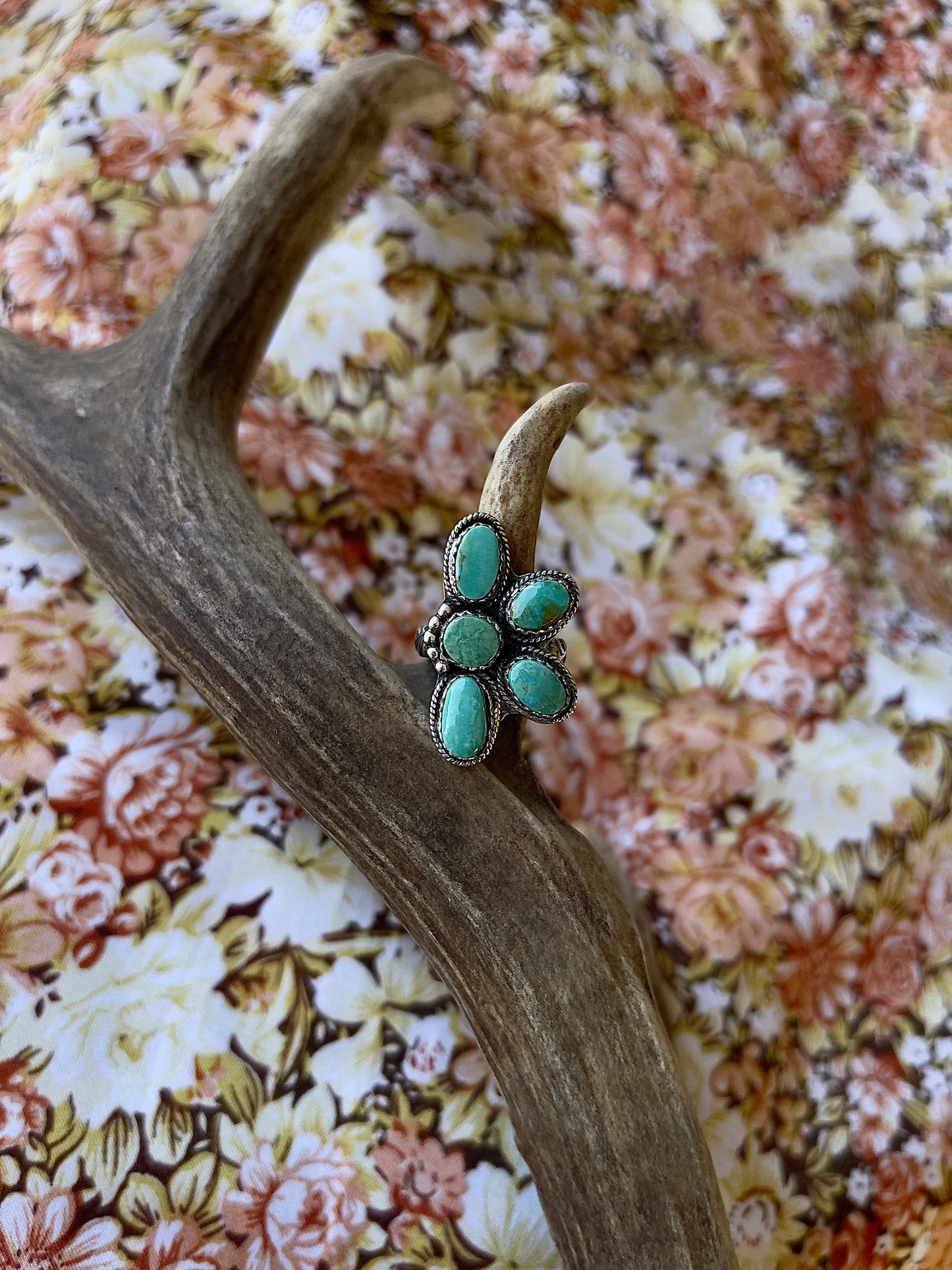 Turquoise Cluster Ring