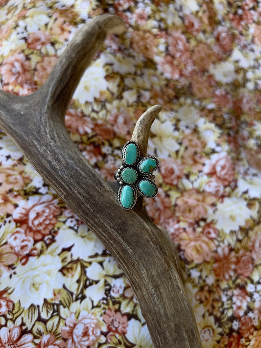 Turquoise Cluster Ring