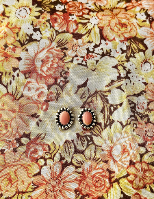 Pink Conch Studs