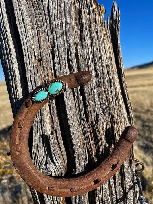 Double Chilean Turquoise Ring